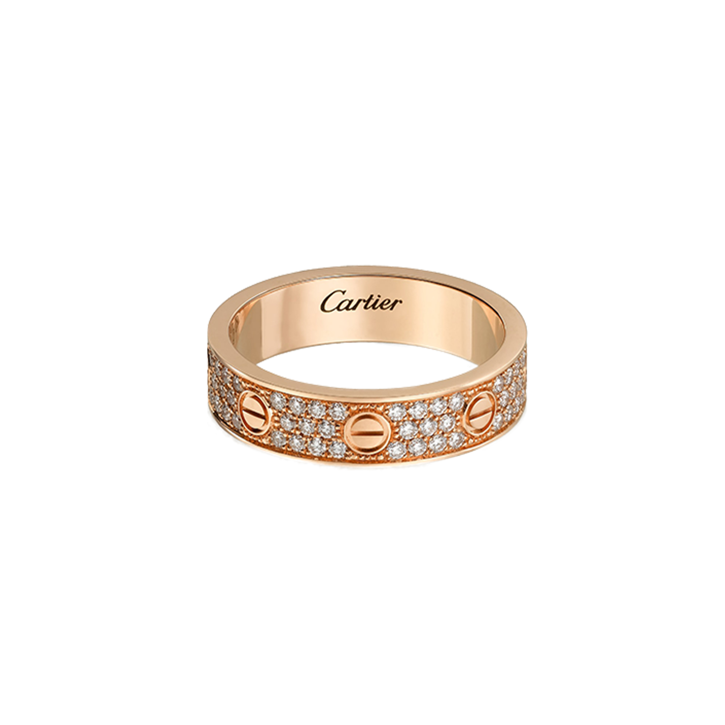 CARTIER  LOVE WEDDING BAND, DIAMOND-PAVED B4085800